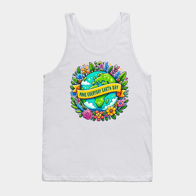 Make Every day is Earth Day Tank Top by MZeeDesigns